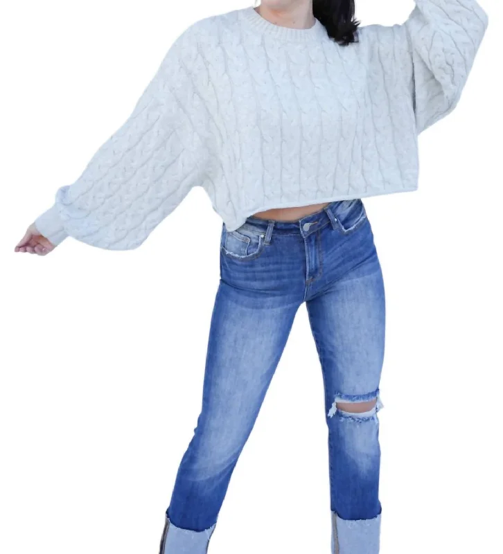 Love Sweater In White Contemporary 
