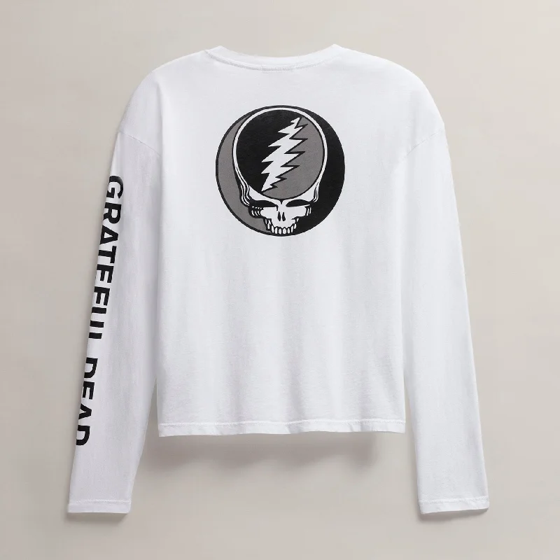 Women's Grateful Dead Long Sleeve - White/Black garde