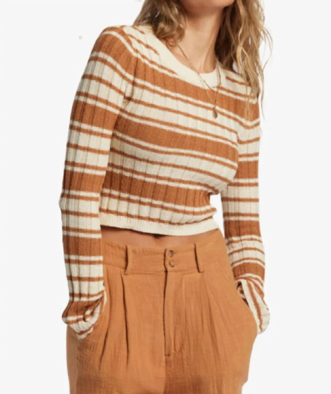 Clare Sweater In Sandalwood Casual Women's Japanese 