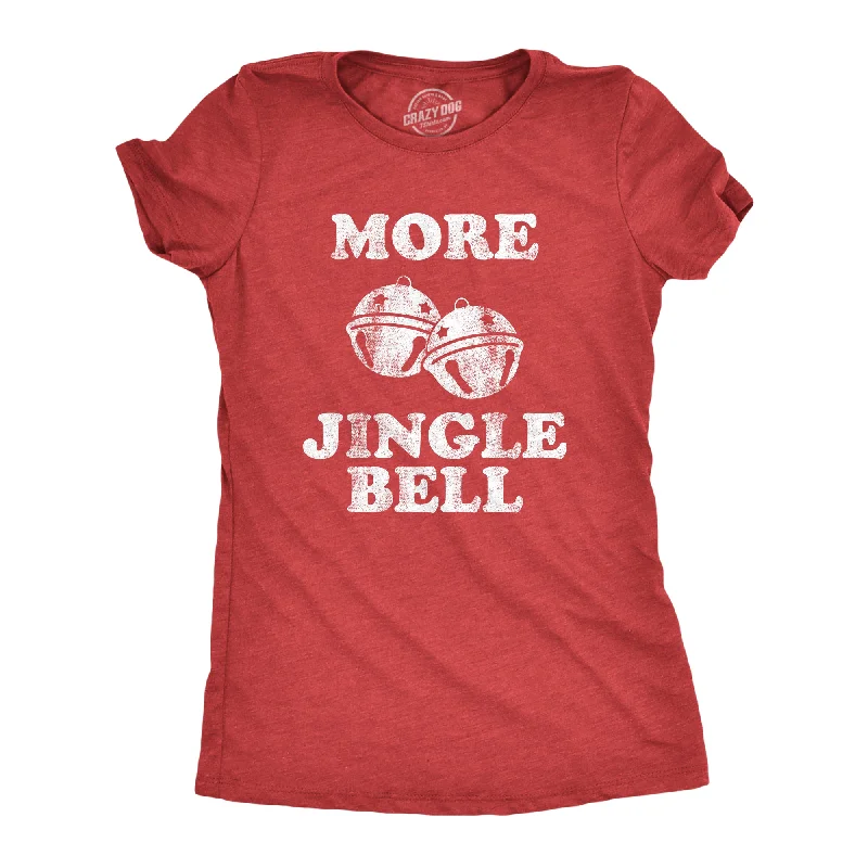 More Jingle Bells Women's T Shirt Monochromatic Office Style