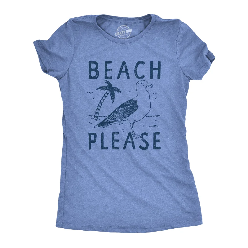 Beach Please Women's T Shirt Confident Women's High - fashion