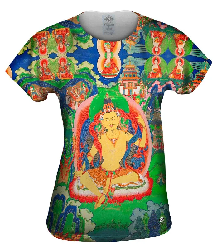 "Bhutanese Thanka Of Guru Nyima Ozer" Stylish Women's Neon