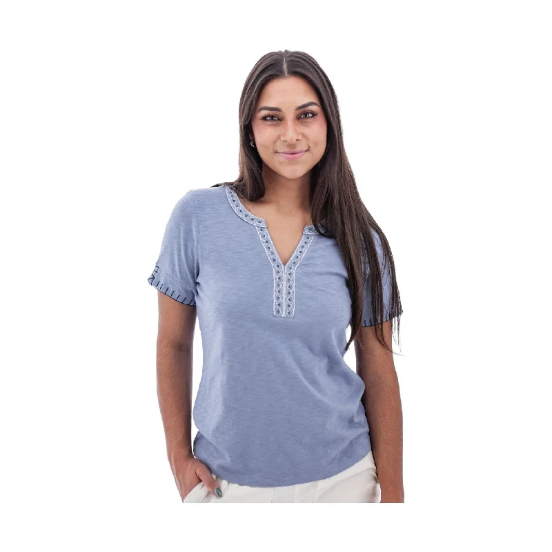 Aventura Women's Ellis Short Sleeve Top - English Manor - ONLINE STORE CREDIT/EXCHANGE ONLY Trendy Women's Oversized