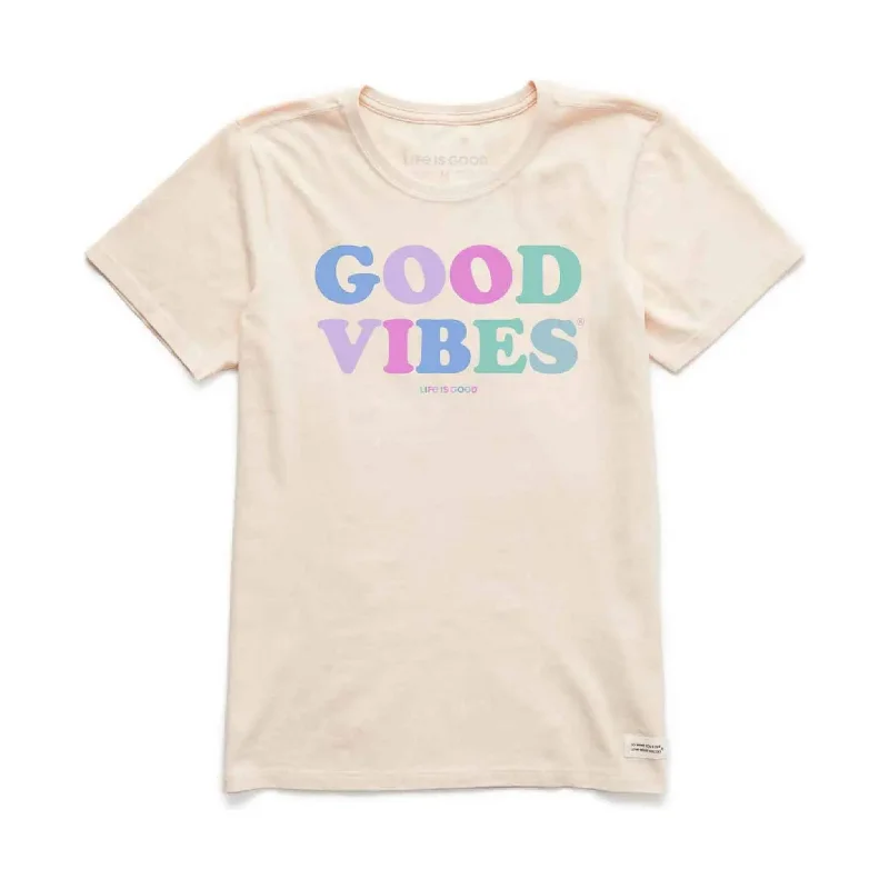 Life Is Good Women's Good Vibes Crusher Tee - Putty White - ONLINE STORE CREDIT/EXCHANGE ONLY Dynamic Women's Moto Life Is Good Women's Good Vibes Crusher Tee - Putty White - ONLINE STORE CREDIT/EXCHANGE ONLY Dynamic Women's Moto