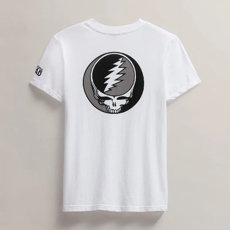 Women's Grateful Dead Short Sleeve - White/Black Country
