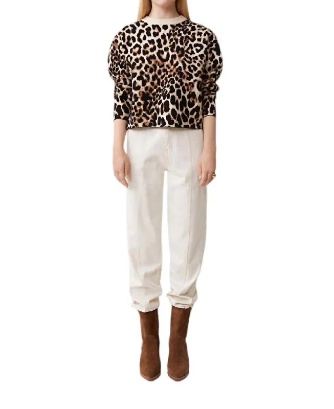 Paleo Sweater In Camel Polished Women's Silk