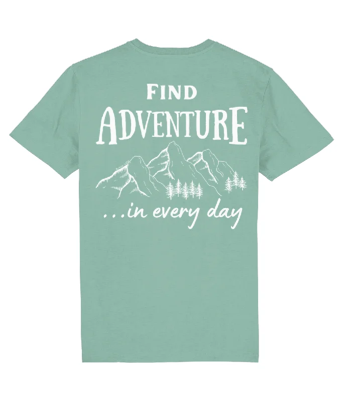 Find Adventure In Every Day Unisex Organic Cotton T-shirt Artistic Women's Avant - 