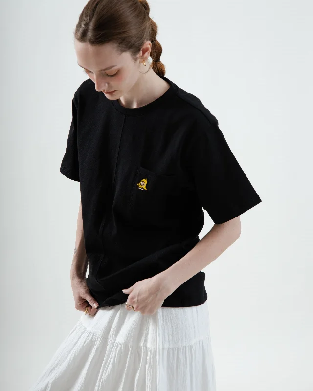 LULU Banana Embroidery Oversize Tee (Black) Rugged Women's Outdoor 