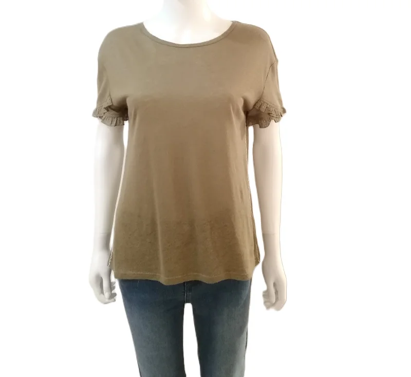84276242 T-Shirt - Medium Green Refined Women's Hand - crafted
