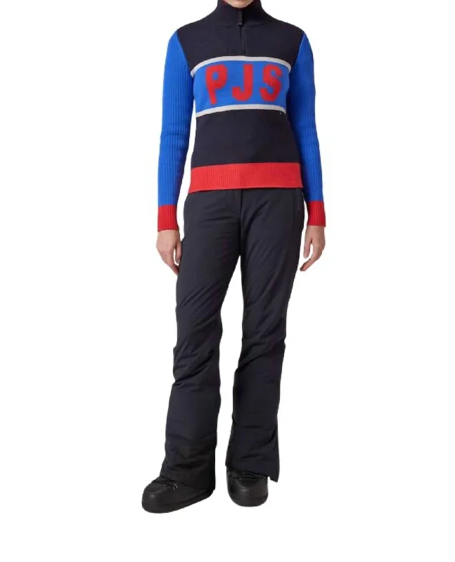 Gia Sweater In Blue Navy Vintage Women's 1970S 