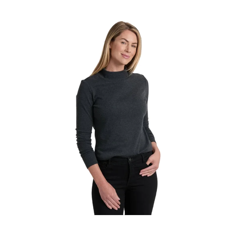 Kuhl Women's Verona Rib Long Sleeve Shirt - Charcoal Athletic Women's High - 