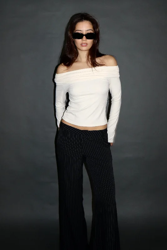 Victoria off-shoulder long sleeve top Sharp Women's Italian