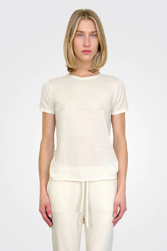 Crewneck Tee - Ivory Vintage Women's 1970S 
