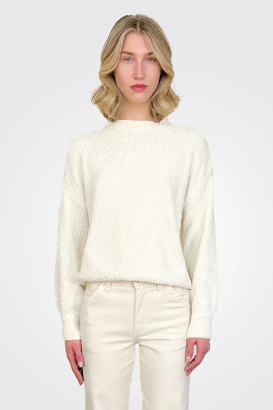 Crewneck Sweater - Cream Streetwear Style for 