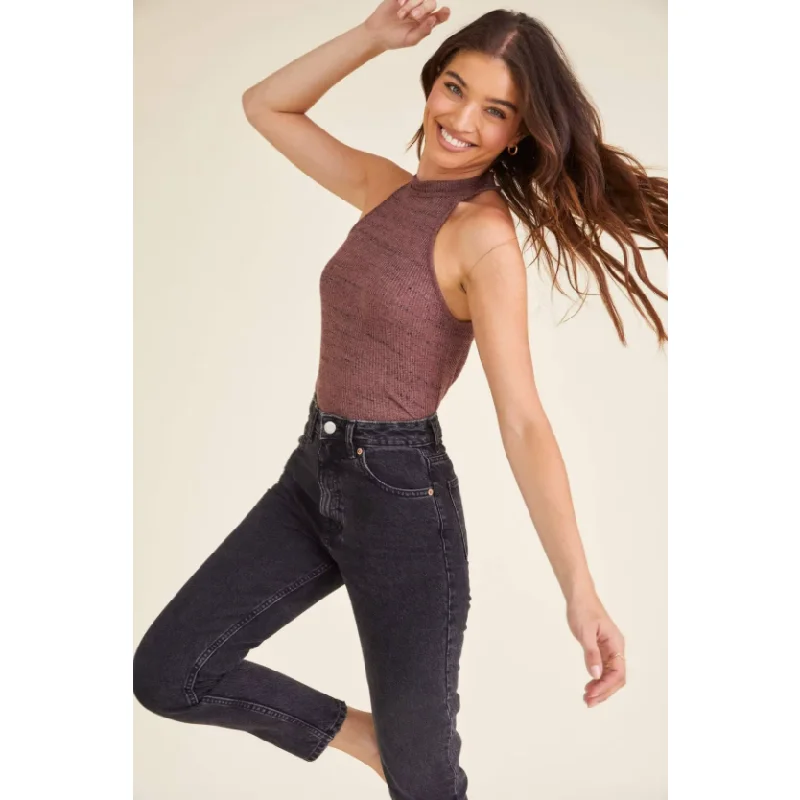Marling Mock Neck Tank Bold Women's Animal Print