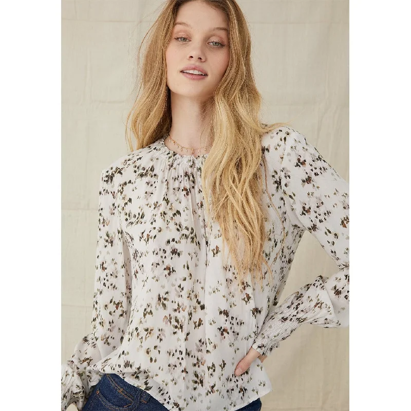 Elastic Shirred Blouse Street