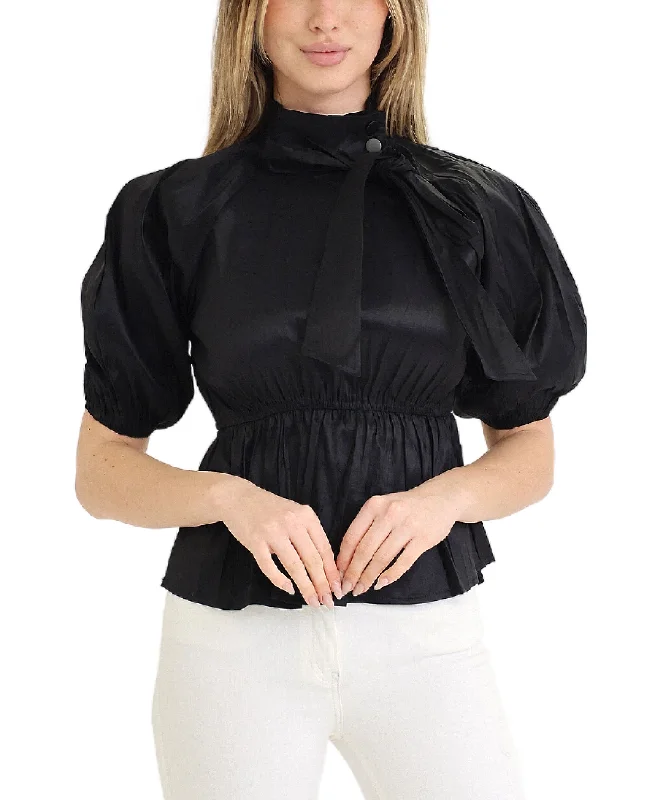 Puff Sleeve Top Elegant Women's Formal 