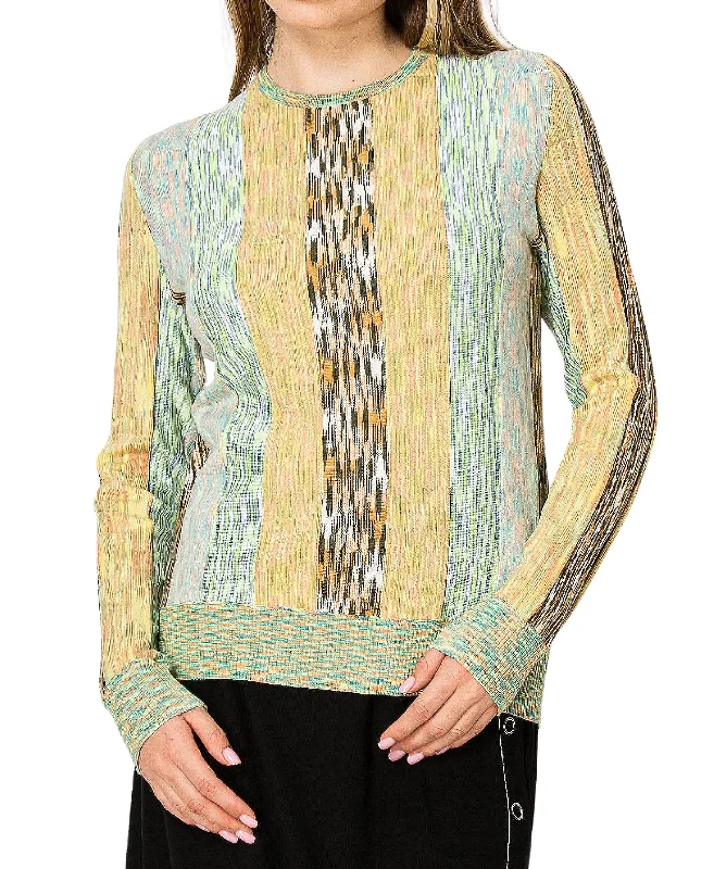 Multicolor Sweater Sophisticated Women's 