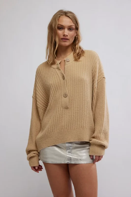 Cocoa Henley - Sugar Cookie Artistic Women's Avant - 