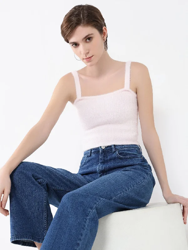 Women Solid Pink Top performance