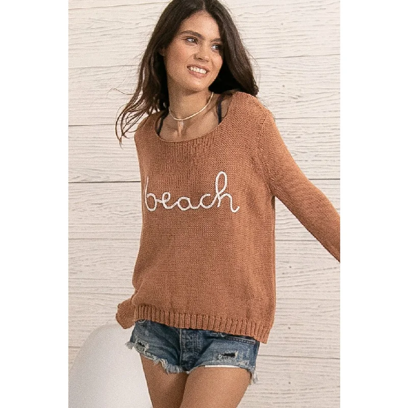 To The Beach Crew Cotton Geometric