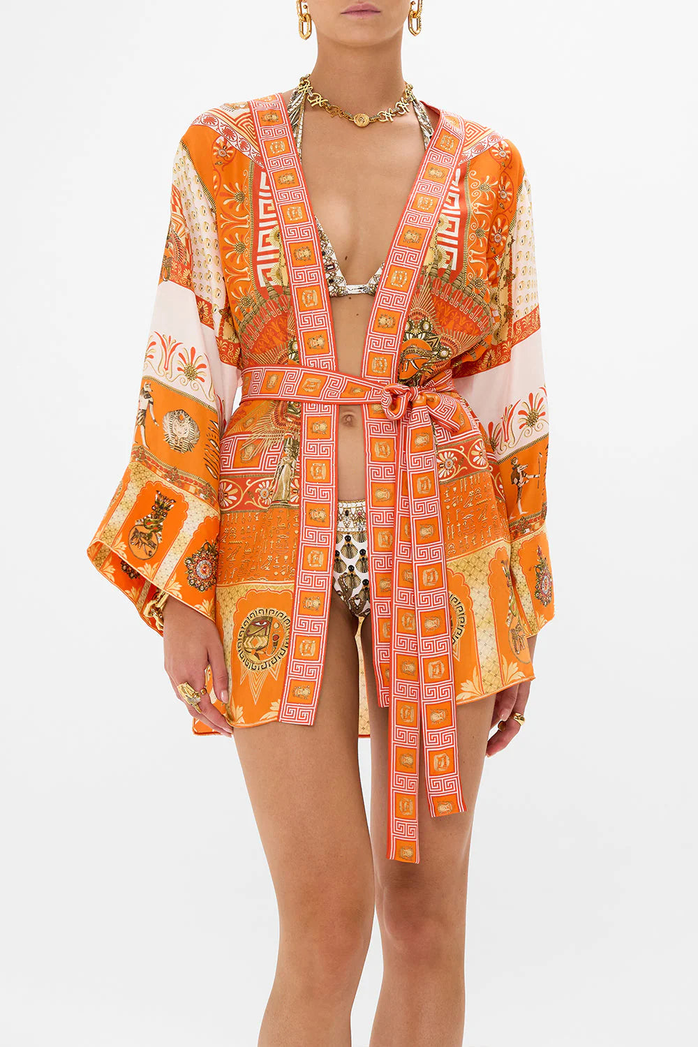Short Kimono - Obelisk Gate Relaxed Women's Beachy