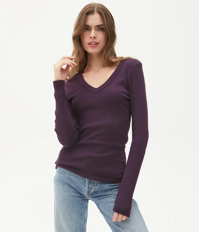 Layla V-Neck Tee Dapper Women's 1920S