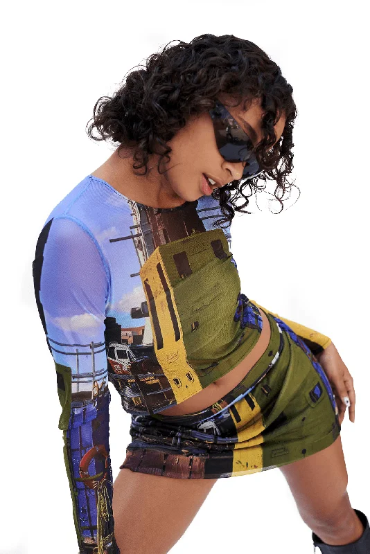 MESH EAST TOP Relaxed Women's Beachy