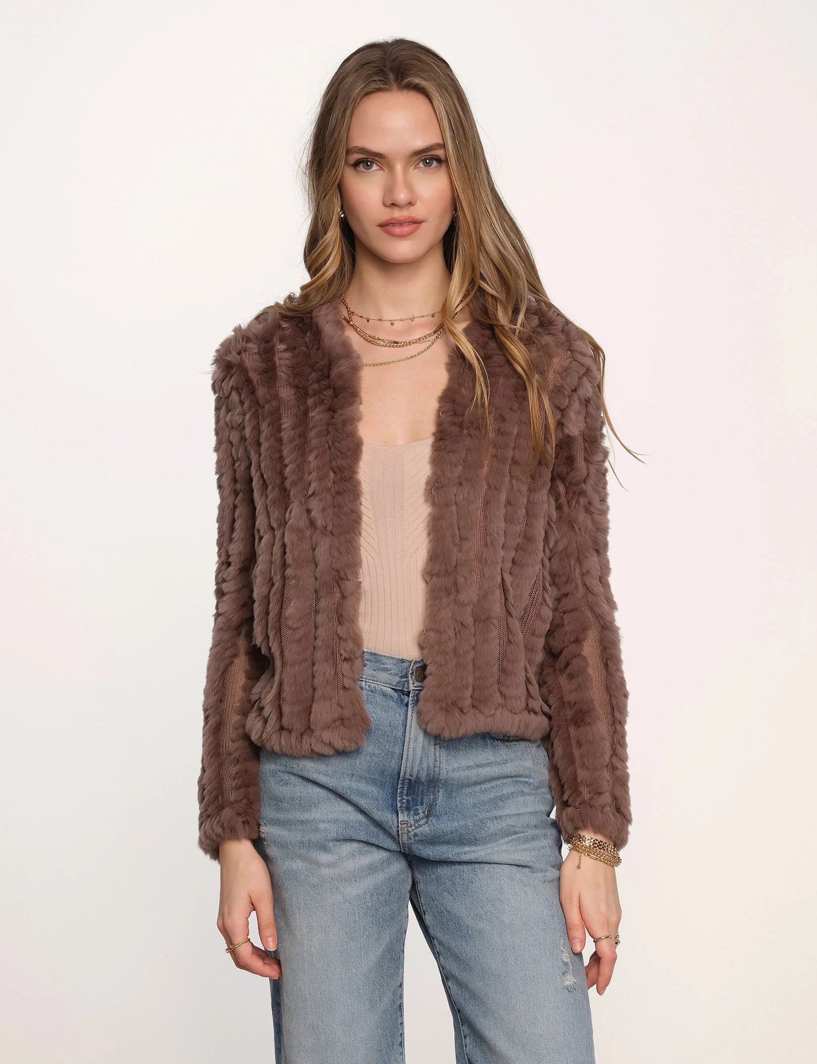 Rosa Fur Jacket - Fawn Athletic Women's 