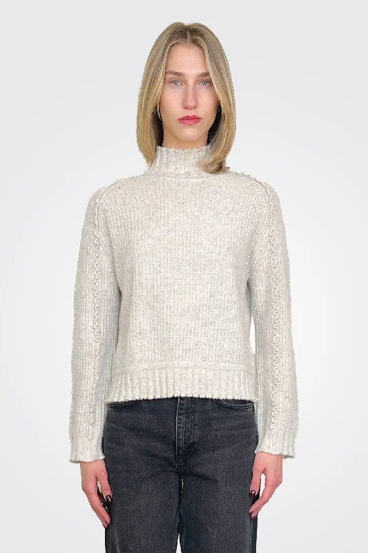Shaker Mock w/ Ruffled Detail - Confetti Earthy Women's 