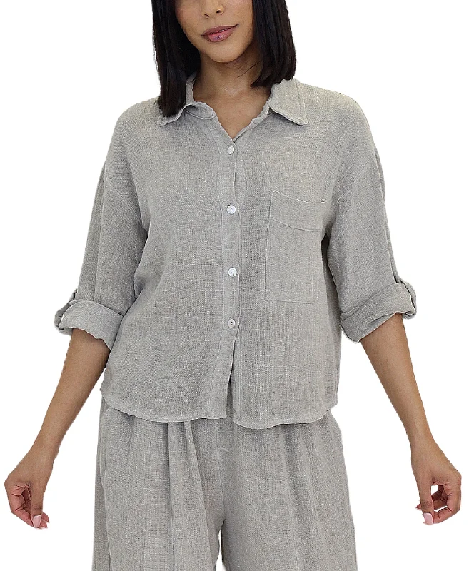 Linen & Cotton Blend Top performance