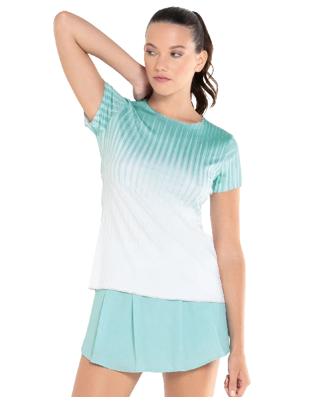 196051-305 | PLEATED S/S CREW | NILE Casual Women's Loose - fitting
