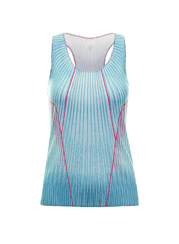 196053-462 | PLEATED V-NECK TANK | ANGEL Relaxed Women's Beachy