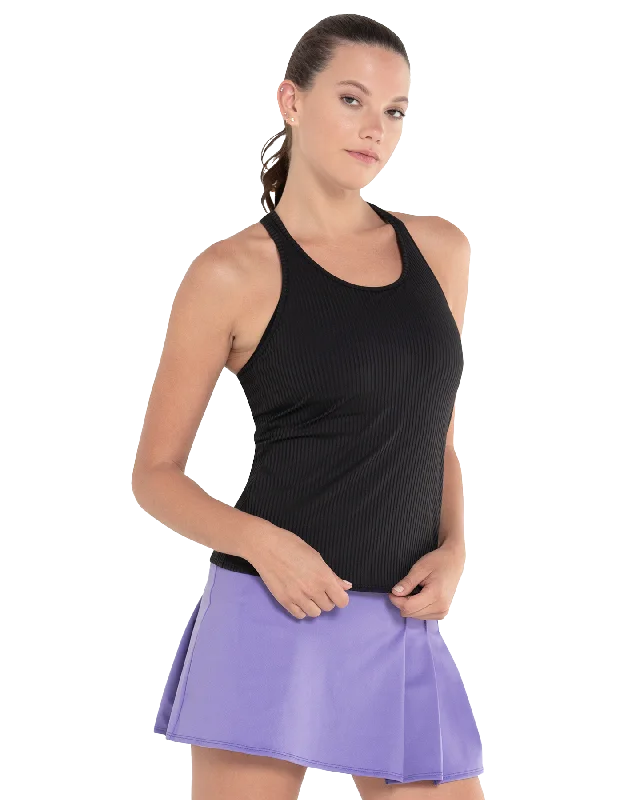 197232-008 | RIB TANK W/BRA | BLACK Youthful Women's Pop