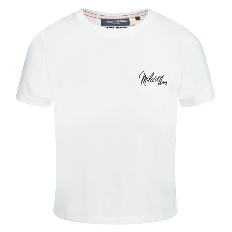 199353-156 | THE MCLAREN CROP | WHITE Minimalist Women's Casual