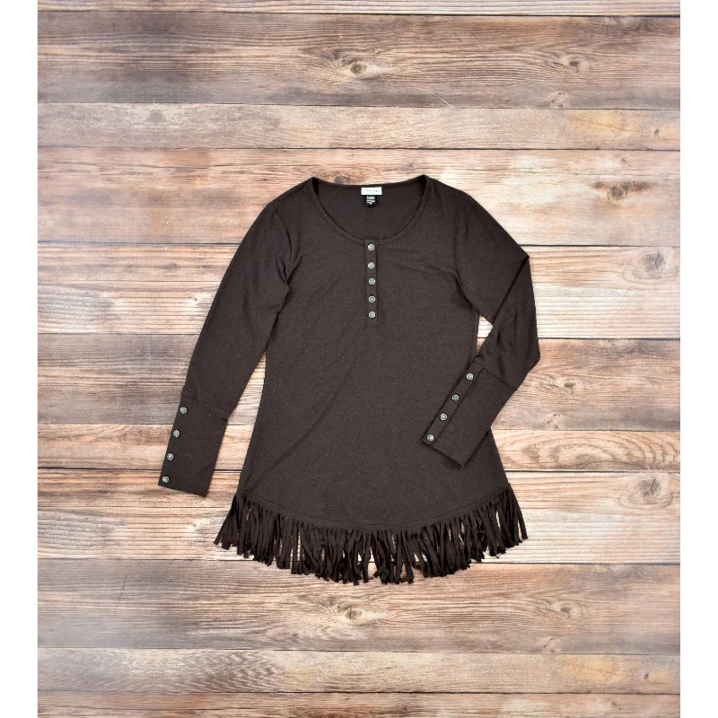 Tasha Polizzi Women's Chocolate Cole Tunic Cozy Women's Sherpa - lined
