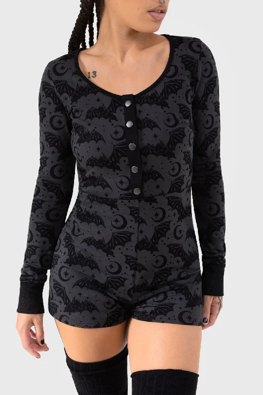 Cosmic Bat Playsuit Country