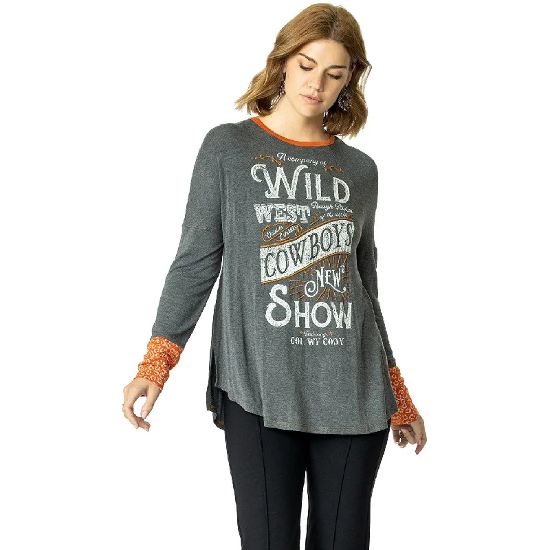 Double D Ranchwear Cowboy Show Top Stylish Women's Neon