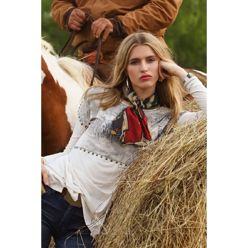 Double D Ranchwear Point Swing Flank and Drop Top Earthy Women's Hemp - based