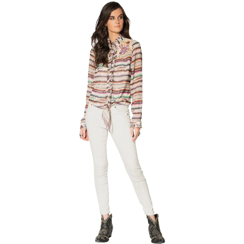 Double D Ranchwear Santa Rita Blouse Earthy Women's 