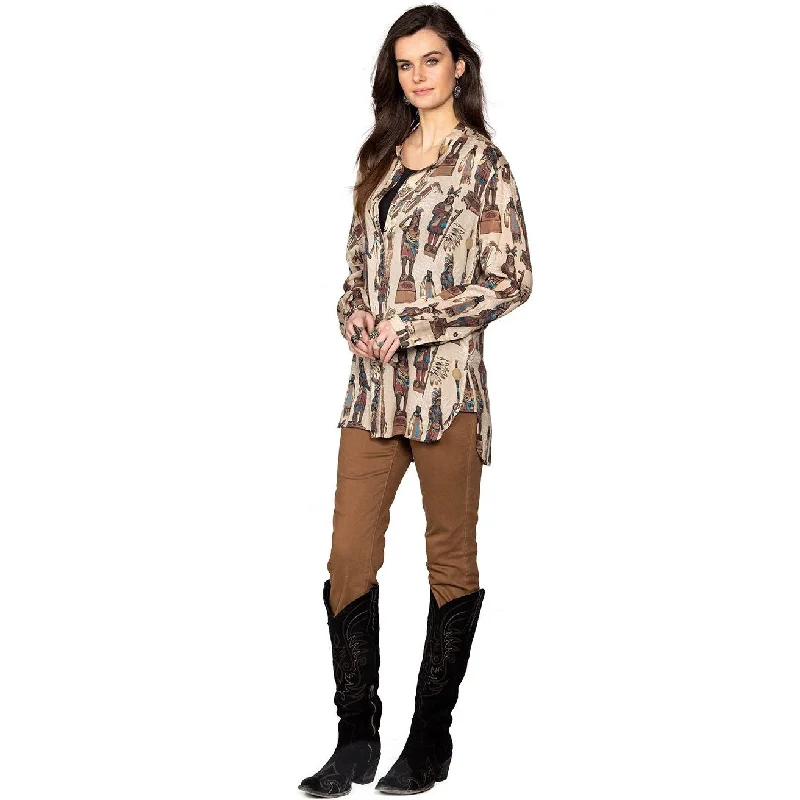 Double D Ranchwear Tobacco Salesman Top Relaxed Women's Beachy