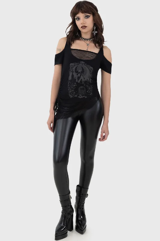Graveyard Top Casual Women's Loose - fitting