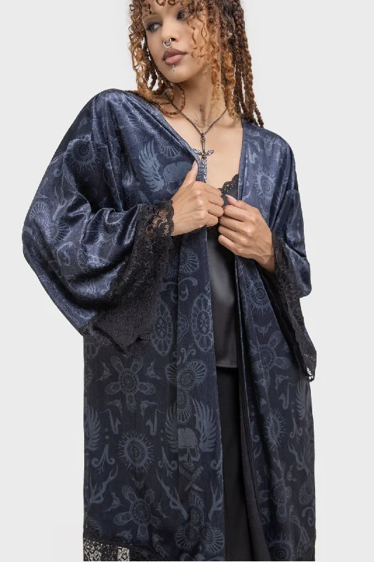 Half Vamp Kimono Polished Women's Silk