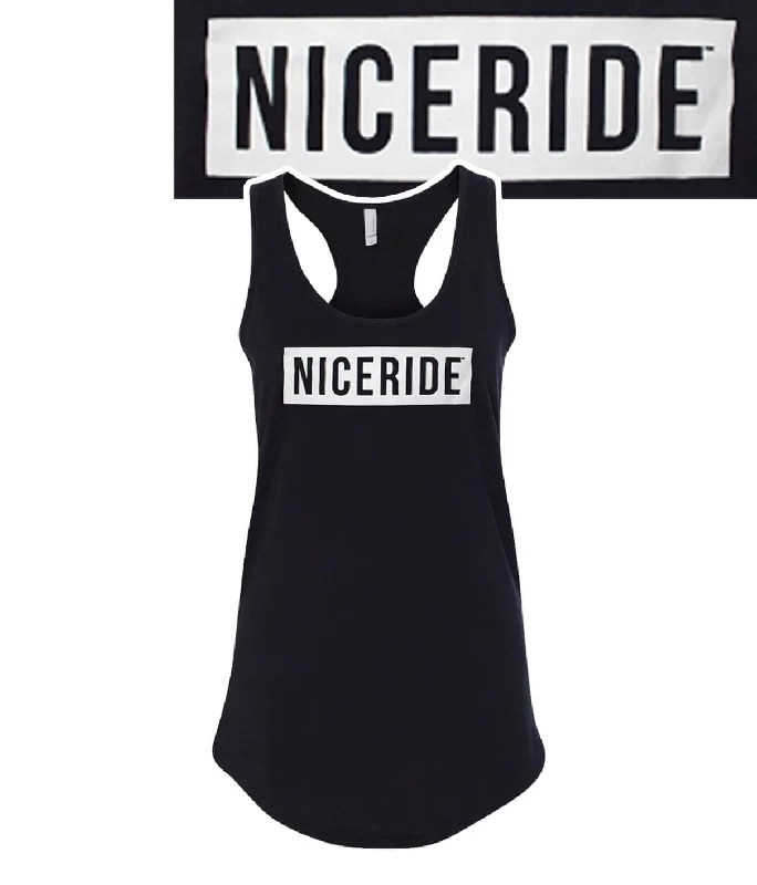 Influencer - Black Or White Next Level Women's Racerback Tank Top Scandinavian