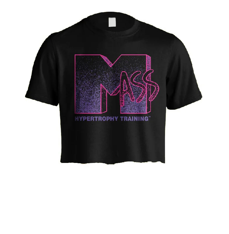 MASS (Dark Men's Crop Top) *Fitted Tee* Sophisticated Women's 