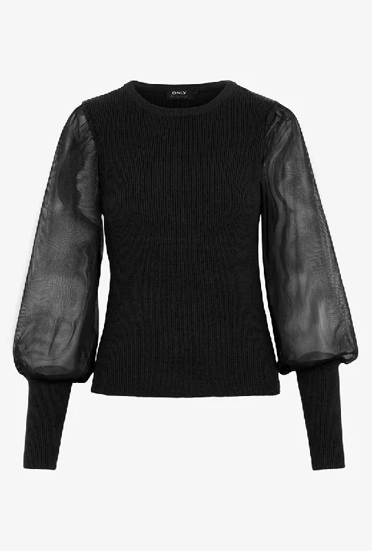 ONLY EYLENE PULLOVER Dapper Women's Bow - adorned