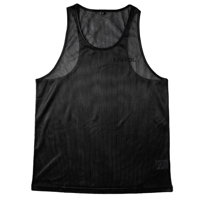 RASKOL Black MESH Tank Top (LIMITED EDITION) Sleek Women's 