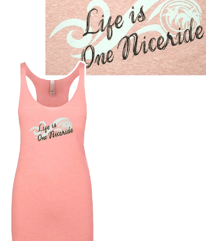 Salty - Next Level Tank Top for Women - Vintage Tank Top In Pink Or Blue Traditional Women's 