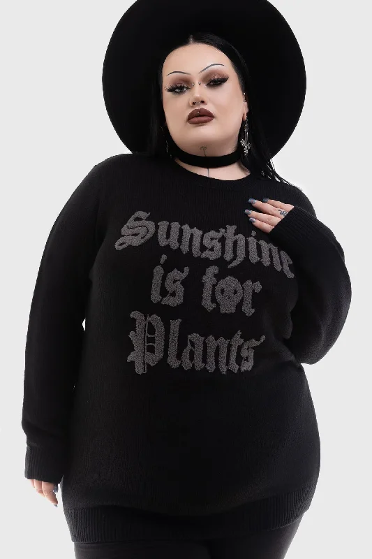 Sunshine For Plants Sweater Laid - back Women's Vibe