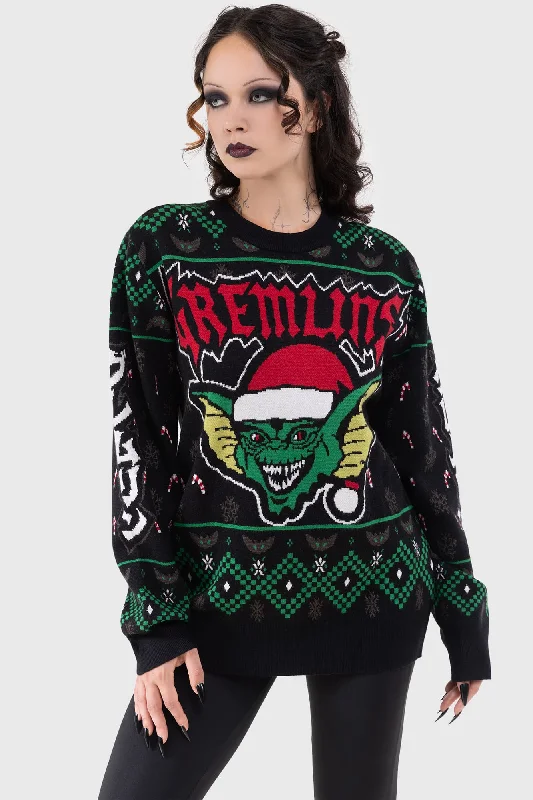 The Gremlins Are Coming Sweater British Gentlewoman Style